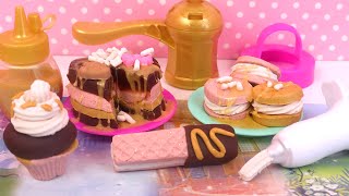 Pâte à Modeler Pâtisseries Dorées Gâteaux Cupcakes