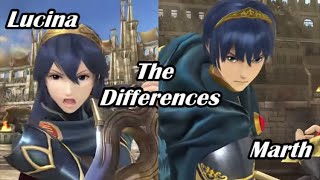 Smash Bros. Difference Between Lucina And Marth