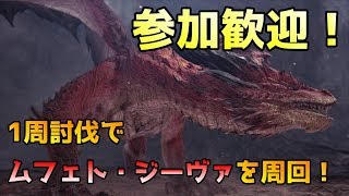 【PS4版MHWI】1周討伐でムフェト・ジーヴァを周回しよう！　1/26