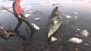 Испытание самодельной байдарки