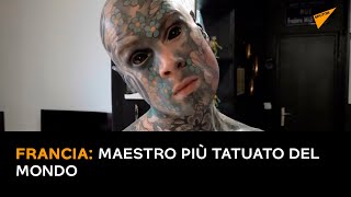 Francia: maestro più tatuato del mondo