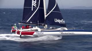 Il trimarano Maserati Multi70 di Giovanni Soldini