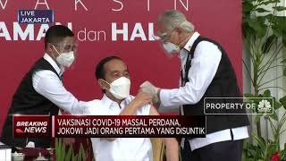 Sah! Presiden Jokowi Disuntik Vaksin Covid-19