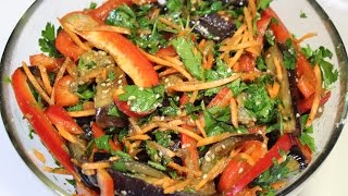 Баклажаны по-корейски / Eggplant salad | Видео Рецепт
