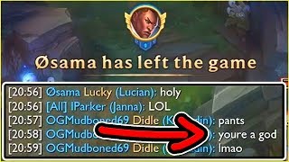 LUCIAN AFK LVL 1... BUT THIS IS WHY ZAC IS PERMA BANNED