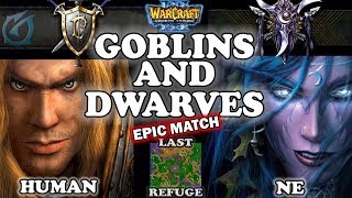Grubby | Warcraft 3 TFT | 1.29 LIVE | HU v NE on Last Refuge - Goblins and Dwarves