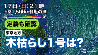 【定義も確認】東京地方、木枯らし1号の可能性は？