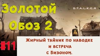 S.T.A.L.K.E.R - Золотой Обоз 2  ✪ Жирный тайник и встреча с Бизоном ✪ 11 серия