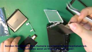 1A61-M Canon PowerShot G12 Display Reparartur / Repair Guides Kamera-Station.de