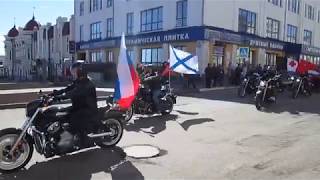 Байкеры Сарапула на параде 9 мая 2018
