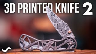 MAKING A DAMASCUS 3D PRINTED KNIFE!!! Part 2