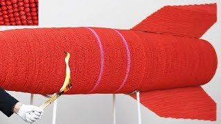 amazing  Matches  Chain Reaction Domino Effect rocket
