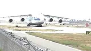 Antonov 124 departs Long Beach