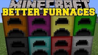 Minecraft: BETTER FURNACES (EXTREME, HELL, DIAMOND, GOLD, & IRON!) Mod Showcase