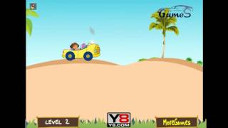 Даша исследует остров на автомобиле игры онлайн. Dora exploring the island by car. Games online