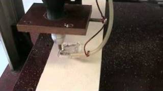 Home made cnc ruter test 1 