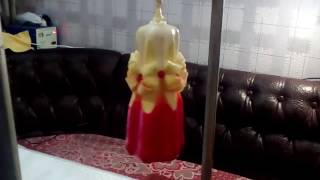 Как делать резные свечи. Формирование узора.