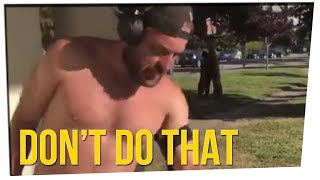 Jogger Dismantles Homeless Man's Encampment ft. Steve Greene & DavidSoComedy