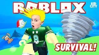 ROBLOX: Natural Disasters Survival Game - Tornadoes! Earthquakes! Fire!