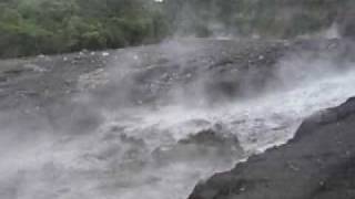 Lahar at Fuego Volcano, Guatemala by R. Escobar-Wolf