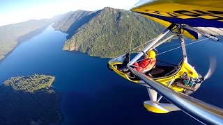 Beautiful lakes and Shore by Ultralight Trike - Olympic Peninsula