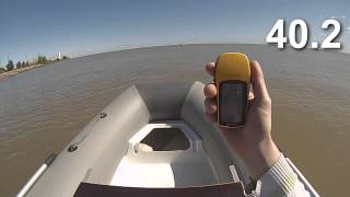 Лодка ПВХ Риб 390+ Tohatsu 18 speed test Water Way