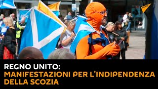 Regno Unito: manifestazioni per l'indipendenza della Scozia