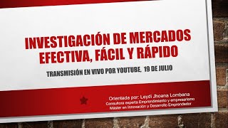 Investigación de mercados fácil para Fondo Emprender u otras fuentes y/o concursos de emprendedores