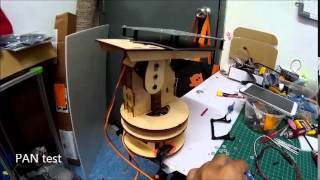Antenna Tracker Pan Tilt Test