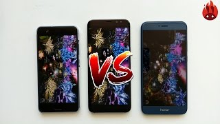 Samsung Galaxy S8+ vs. Huawei P10 vs. Honor 8 Pro - AnTuTu Benchmark