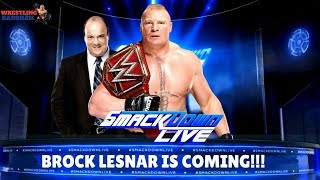 BROCK LESNAR is coming to SMACKDOWN LIVE!!!!