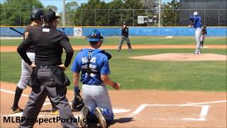 Jordan Romano strikes out a batter - Toronto Blue Jays prospect (RHP)