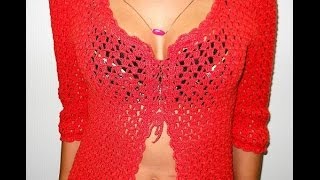 Кофточка летняя - 1 часть - Crochet blouse summer - вязание крючком