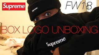Supreme FW18 Box Logo Unboxing + Cop tips