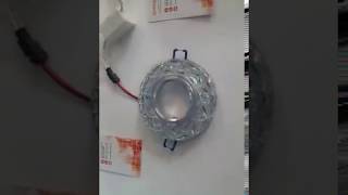 Видео точечного светильника с led подсветкой 7083WH WW LED