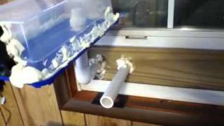 Homemade solar air heater