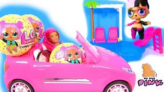 ❤️СЮРПРИЗЫ ЛОЛ! ВЕЧЕРИНКА В БАССЕЙНЕ! Барби Мультик. LOL POOL PARTY | MY TOYS PINK