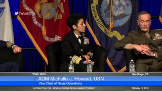 WEST 2015 Luncheon Town Hall -  What Are the Sea Service Leaders' Priorities?