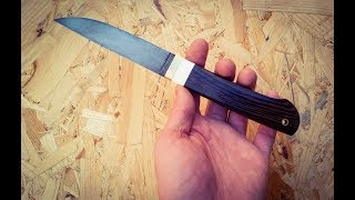 изготовление ножа из подшипника making a knife of bearing