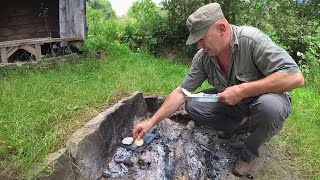 Печені гриби -  голубінка (сироїжка).