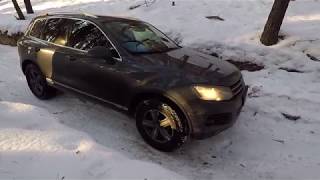Офроад Работа ИМИТАЦИЙ блокировок VW ТУАРЕГ off-road В СНЕГУ