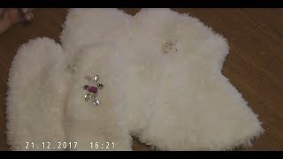 "Меховой" комплект крючком