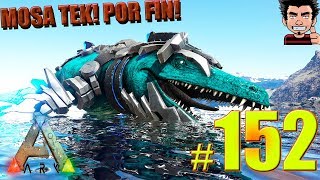 ARK CAPTURAMOS MOSASAURUS TEK NUEVA BESTIA OBJETIVO BOSS COLOSSUS GAMEPLAY ESPAÑOL