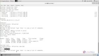 Parted commands in Linux with examples