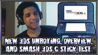 "New" Nintendo 3DS XL Unboxing, Overview, & Smash 3DS Test