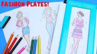 Fashion Plates Deluxe Set Kids Drawing Set