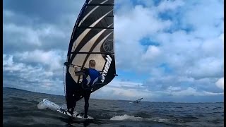 Windsurfing first autumn storm 2014 Netherlands Point-7