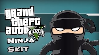 GTA 5 Online - Hilarious Epic Ninja Skit! (Three Stages, Stealth, Weapons Training, Secret)