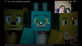 Xfunnyclown4 reacts: the puppet song, minecraft animated music video sry not loud Full volume needed