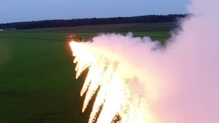 Pyro-drone, fireworks on quadrocopter